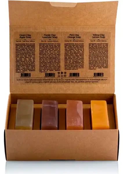 Dionesse Kanlar İçin Doğal Kil Sabunu Seti: Çok Yönlü Organik Cilt ve Saç Bakımı