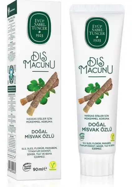 Doğal Misvak Özlü Diş Macunu: Hassas Dişler İçin Güçlendirici ve Ferahlatıcı Bakım