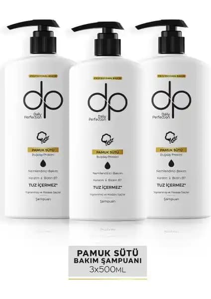 Dp Daily Perfection Şampuan Pamuk Sütü ile Saçlarınızda Doğal Güç ve Parlaklık