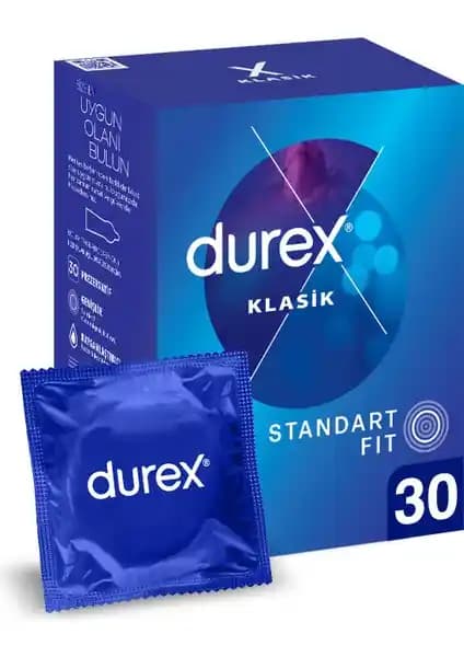 Durex Klasik 30'lu Prezervatif: Güvenlik ve Konfor Sunan Yüksek Kaliteli Cinsel Sağlık Ürünü
