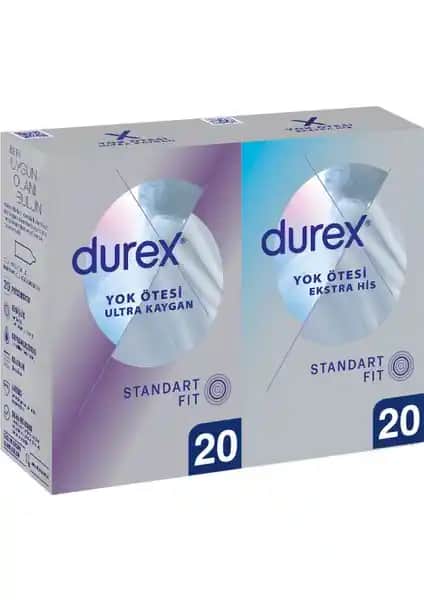 Durex Prezervatif 40'lı: Güvenli ve Konforlu Kullanım için İnce ve Dayanıklı Seçenek