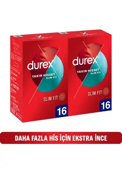 Durex Yakın Hisset 32 Slim Fit Prezervatif: Doğal ve Duyusal Deneyim Sunan Ürün