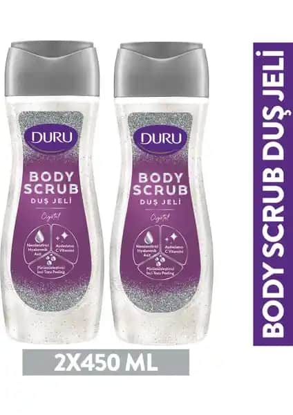 Duru Body Scrub Crystal Duş Jeli ile Derinlemesine Temizlik ve Parlak Cilt Bakımı