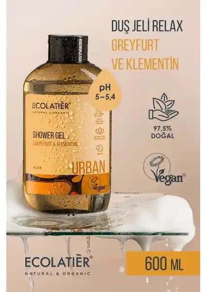 ECOLATIER Duş Jeli Relax: Doğal ve Etkili Günlük Cilt Bakım Ürünü 75-90 karakter