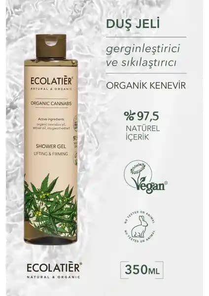 ECOLATIER Organik Duş Jeli Kenevir ile Doğal ve Etkili Cilt Temizliği ve Bakımı
