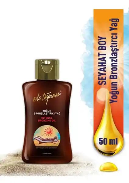 Eda Taşpınar Mini Seyahat Boy 50 ml Yoğun Bronzlaştırıcı Yağ İncelemesi ve Kullanım Avantajları
