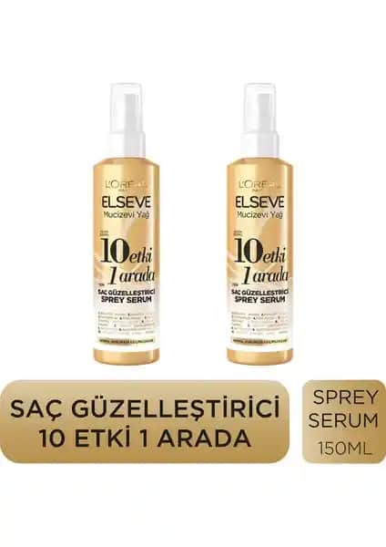 Elseve Mucizevi Yağ 10 Etki 1 Arada Sprey Serum Saç Bakım ve Şekillendirme Ürünü
