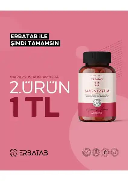 Erbatab Magnezyum 3’lü Form ve Vitamin Destekli Takviye Ürünü Özellikleri ve Faydaları
