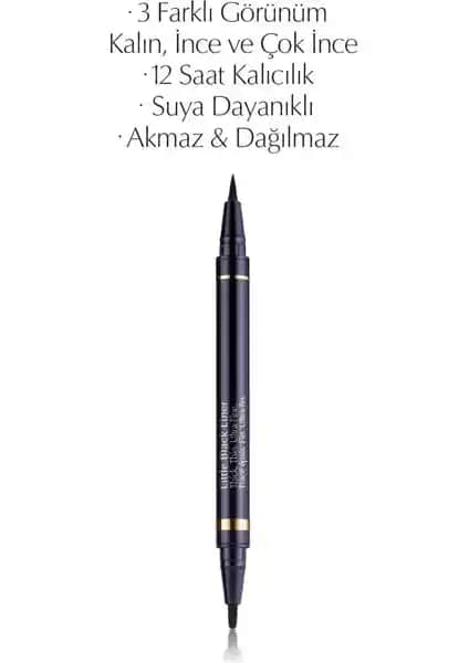 Estée Lauder Siyah Likit Eyeliner Little Black Liner 01 Onyx Çok Yönlü ve Kalıcı Makyaj Ürünü