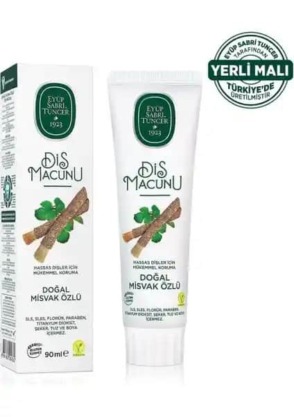 Eyüp Sabri Tuncer Doğal Misvak Özlü Diş Macunu ile Sağlıklı ve Güçlü Bir Ağız Bakımı