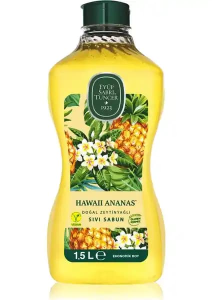 Eyüp Sabri Tuncer Hawaii Ananas Sıvı Sabun 1,5 Lt Doğal ve Ferahlatıcı Temizlik Ürünü