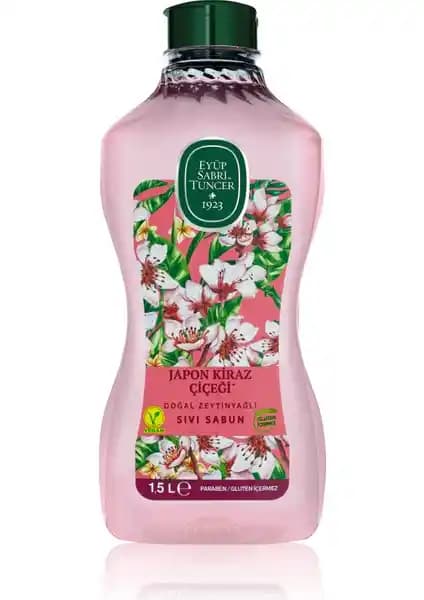 Eyüp Sabri Tuncer Japon Kiraz Çiçeği Sıvı Sabun Doğal ve Çevre Dostu Temizlik Ürünü