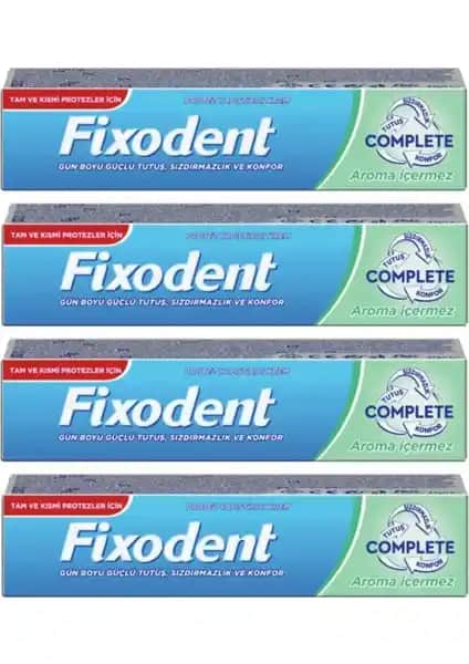 Fixodent Complete Aromasız Diş Protez Yapıştırıcı 47G X4 Adet Güvenilir ve Kullanışlı
