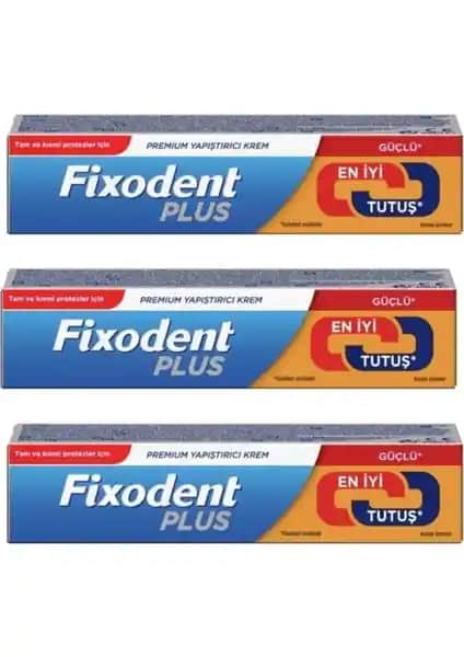 Fixodent Plus 40 Gr Protez Yapıştırıcı Güçlü Tutuş ve Güvenle Günlük Kullanım