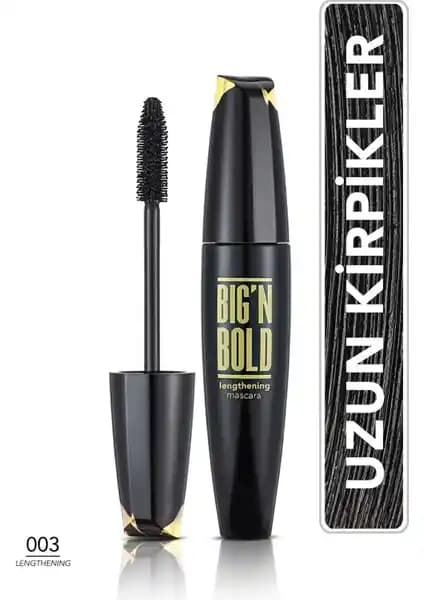 Flormar Big N Bold Maskara ile Hacimli ve Uzun Kirpikler Elde Edin Gün Boyu Kalıcı