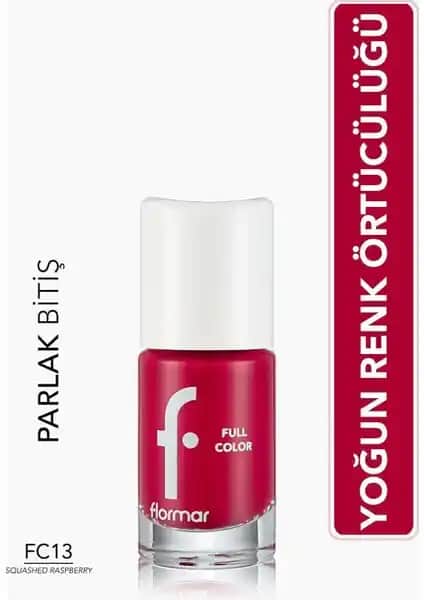 Flormar Full Color Yoğun Pigmentli Parlak Oje FC13 Squashed Raspberry Özellikleri ve Kullanım İpuçları