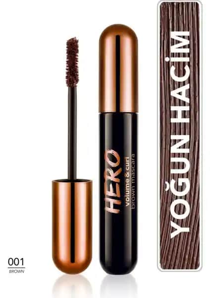Flormar Hero Volume & Curl Kahverengi Maskara ile Doğal ve Hacimli Kirpikler Yaratın