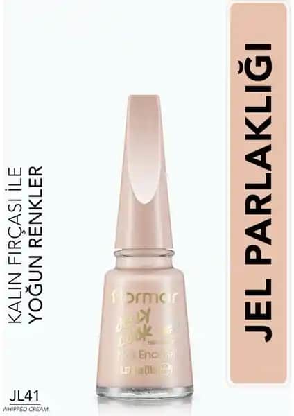 Flormar Jelly Look Parlak Oje JL41 Açık Nude: Yoğun Pigmentli ve Uzun Süre Dayanan Oje