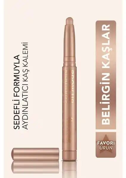 Flormar Kremsi Dokulu Brow Up Highlighter Kalemi ile doğal ve parlak göz makyajı yapın