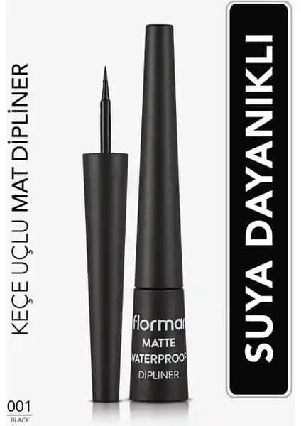 Flormar Mat Renk Veren Suya Dayanıklı Mat Eyeliner ile Gözlerinize Derinlik Katın