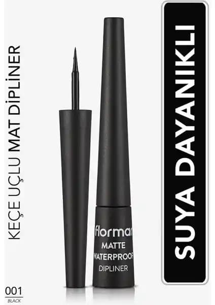 Flormar Mat Renk Veren Suya Dayanıklı Mat Eyeliner ile Gözlerinize Derinlik Katın