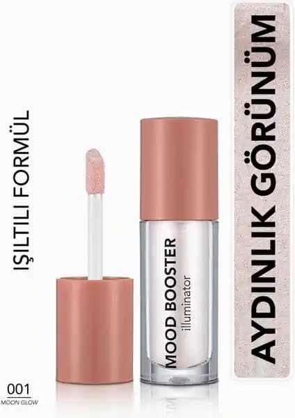 Flormar Mood Booster Likit Highlighter 001 Moon Glow Doğal Işıltı ve Kolay Uygulama