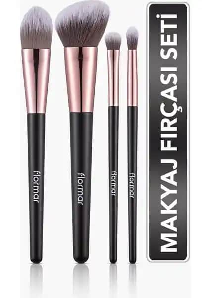 Flormar Yu<muş>ak Kıllı Dayanıklı Makyaj Fırça Seti Profesyonel ve Pratik Kullanım İçin