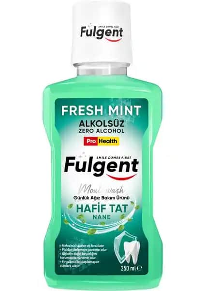 Fulgent Alkolsüz Mentollü Ağız Bakım Suyu 250 ml Güvenilir ve Etkili Temizlik Çözümü