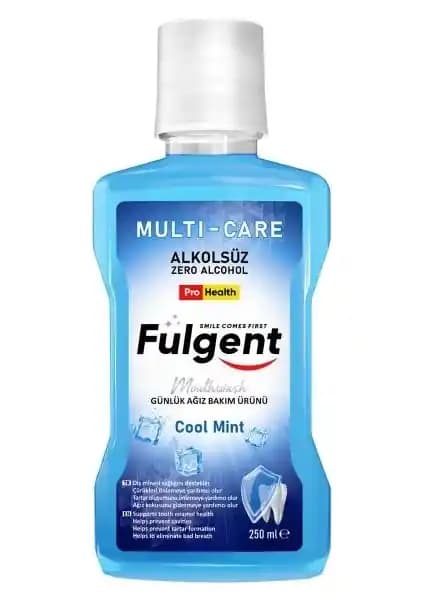 Fulgent Multi Care Ağız Gargarası Serin Nane: Alkol İçermeyen Ferahlatıcı Ağız Bakım Çözümü