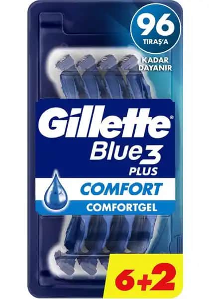 Gillette Blue3 Comfort Kullan At Tıraş Bıçağı Günlük Bakım İçin Güvenilir ve Konforlu Çözüm