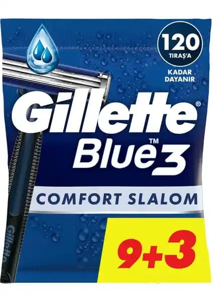 Gillette Blue3 Slalom Kullan At Tıraş Bıçağı ile güvenli ve pratik tıraş deneyimi