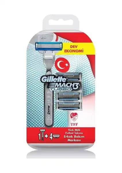 Gillette Mach3 Turbo Milli Takım Özel Paketi: Yüksek Performanslı Erkek Bakım Seti