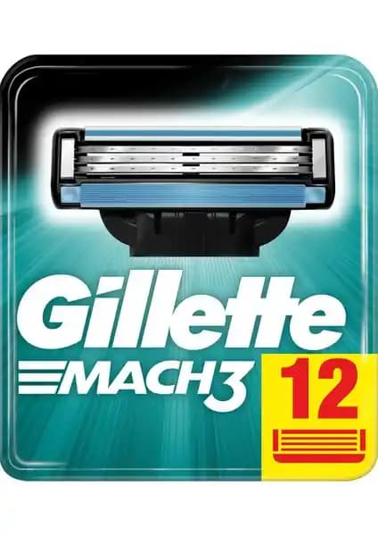 Gillette Mach3 Yedek Tıraş Bıçağı 12'li: Uzun Ömürlü ve Güvenilir Erkek Bakım Ürünü