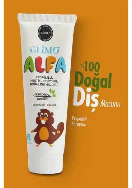 Glimo Alfa Propolisli %100 Doğal Çocuk Diş Macunu: Güvenli ve Çok Fonksiyonlu Temizlik Çözümü