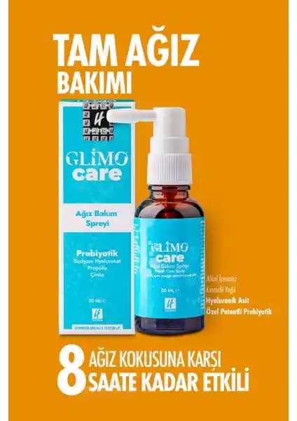 Glimo Care Doğal Ağız ve Boğaz Spreyi: Günlük Kullanım İçin Ferahlatıcı ve Güvenli Çözüm
