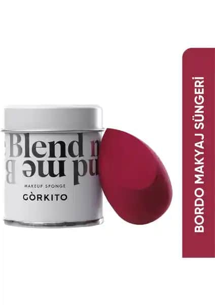 Görkito Bordo Makyaj Süngeri: Çok Yönlü ve Kullanışlı Makyaj Aksesuarı