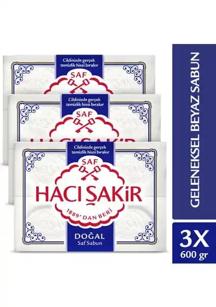 Hacı Şakir Doğal Saf Geleneksel Beyaz Sabun: Köklü Tarih ve Doğallık Bir Arada