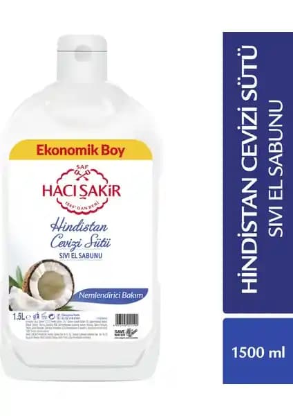 Hacı Şakir Hindistan Cevizi Sütü Nemlendirici Bakım Sıvı El Sabunu Özellikleri ve Kullanıcı Yorumları