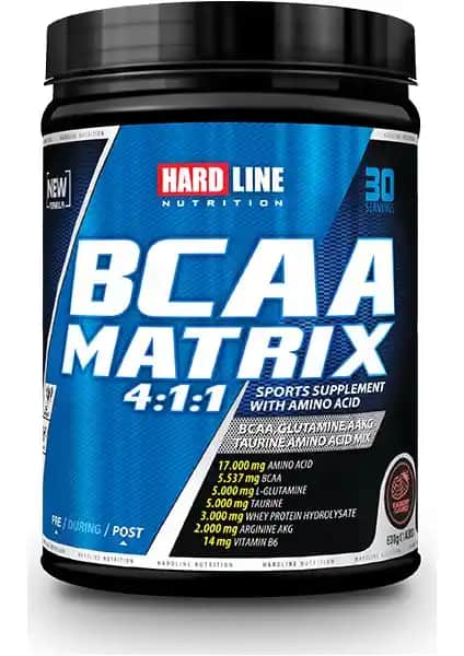 Hardline Bcaa Matrix 630 Gr Sporcular ve Aktif Yaşam Tarzını Benimseyenler İçin Güç ve Dayanıklılık Artırıcı Takviye