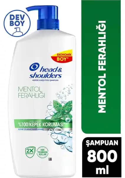 Head&Shoulders Mentol Ferahlığı Şampuan ile Kepeğe Karşı Etkili ve Serinletici Saç Bakımı