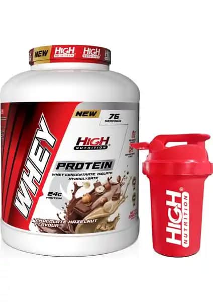 High Nutrition Whey Protein 2280 gr Çikolata Fındık Aromalı Protein Tozu Sağlıklı Yaşam İçin