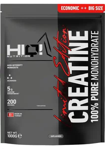 HIQ Nutrition Creatine %100 Monohydrate 1000g Spor Performansını Artıran Takviye