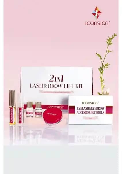 Iconsign 2-in-1 Lash Lift ve Kaş Laminasyon Seti ile Doğal Güzelliğinizi Yükseltin