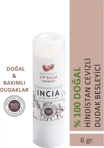 INCIA %100 Doğal Dudak Besleyici: Doğal İçeriklerle Dudak Sağlığını Koruyan Ürün