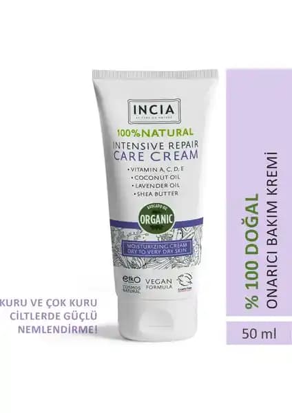 INCIA %100 Doğal Onarıcı Bakım Kremi: Cilt Sağlığını Destekleyen Doğal İçerikli Ürün