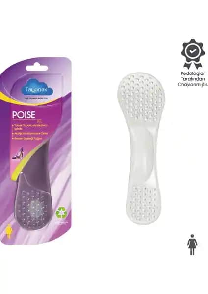 Kadınlar İçin Kaymayı Önleyen ve Yüksek Konfor Sunan Tabanex Poise Jel Tabanlık Ürünü Özellikleri