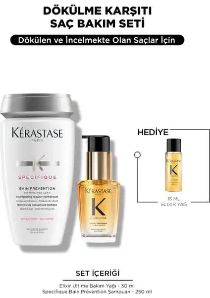 Kerastase Elixir ve Specifique Dökülme Karşıtı Saç Bakım Seti ile Saçlarınızı Güçlendirin ve Sağlıklı Tutun