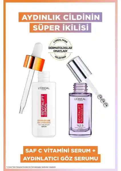 L'Oréal Paris Revitalift Clinical Serisi Cilt ve Göz Bakım Ürünleri İncelemesi