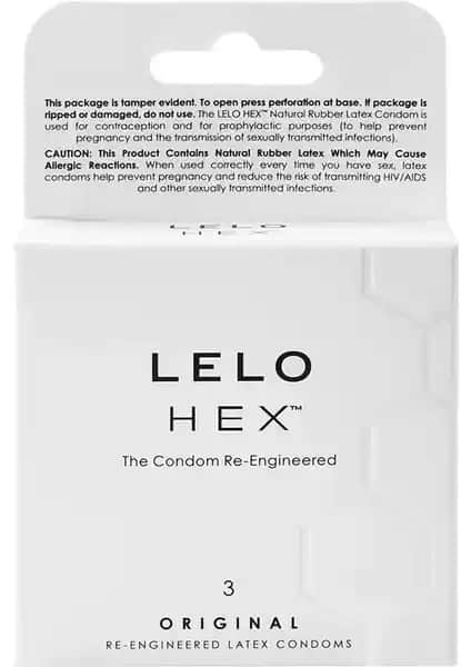 LELO Hex Box 3'lü doğal lateks prezervatif: güvenlik ve konfor odaklı yenilikçi tasarım
