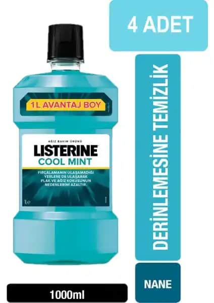 Listerine Cool Mint 1000 ml: Güçlü ve Ferahlatıcı Ağız Bakım Ürünü